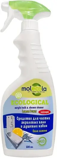 Molecola Ecological Lemon Power средство для чистки акриловых ванн и душевых кабин (500 мл)