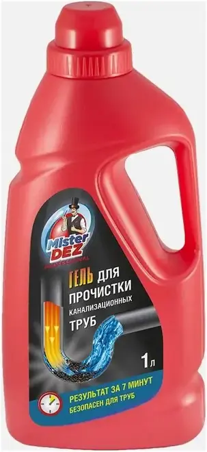 Mister Dez Professional средство для прочистки канализационных труб (1 л)