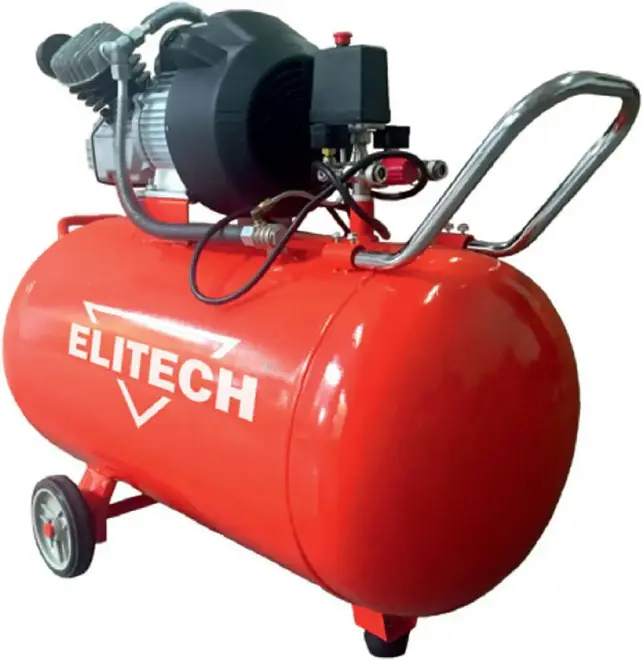 Elitech КПМ 360/100 компрессор поршневой масляный (2200 Вт) 1 компрессор + 1 комплект колес