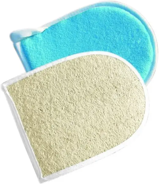 York мочалка из люфы варежка (1 мочалка)