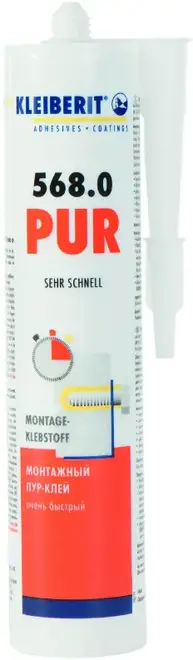 Клейберит Pur 568.0 клей полиуретановый монтажный (490 г)