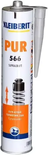 Клейберит Pur Supracraft 566 полиуретановый клей-герметик (355 г) черный