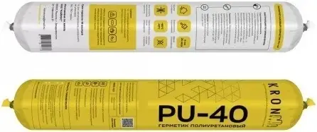 Kronbuild PU-40 герметик полиуретановый (600 мл) белый