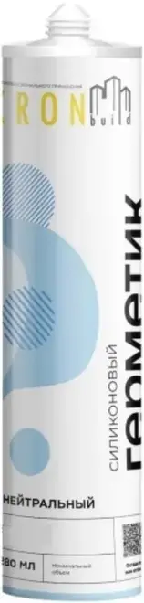 Kronbuild герметик нейтральный силиконовый (280 мл) бесцветный