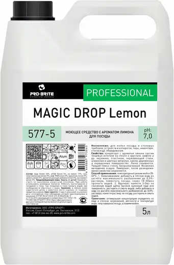Pro-Brite Magic Drop Lemon моющее средство для посуды (5 л)