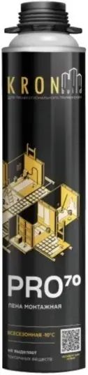 Kronbuild Pro 70 пена монтажная всесезонная (850 мл)