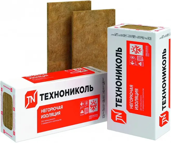 Технониколь Master Технофлор Проф каменная вата (0.6*1.2 м/50 мм) 4 плиты №59017