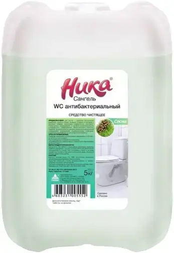 Ника Сангель WC Антибактериальный средство чистящее (5 л)
