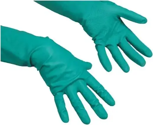 Vileda Professional Universal Latex-Free перчатки резиновые нитриловые с хлопковым напылением (S)