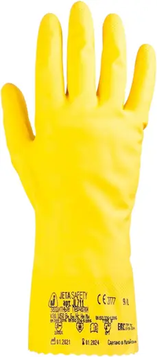 Jeta Safety JL711 перчатки латексные без напыления (S)
