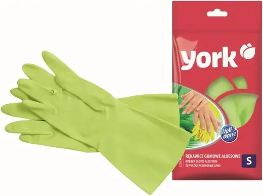 York Алоэ перчатки резиновые (S)
