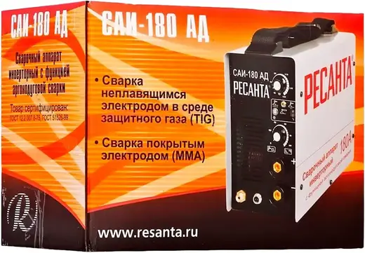 Ресанта САИ-180 АД сварочный инверторный аппарат (4100/6500 Вт)
