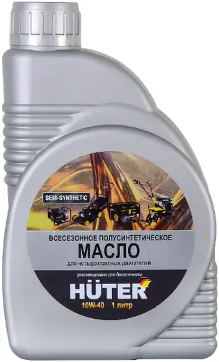 Huter 10W-40 масло полусинтетическое всесезонное (1 л)