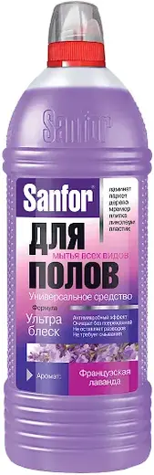 Санфор Ультра Блеск Французская Лаванда универсальное средство для мытья всех видов полов (1 л)