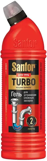 Санфор Turbo гель для устранения сложных засоров (1 л)