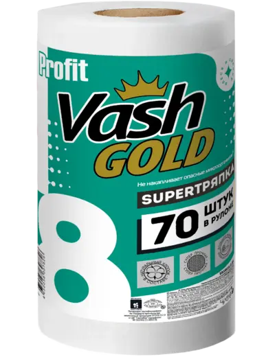 Vash Gold 8 Profit Super Тряпка тряпка многоразовая (70 тряпок)
