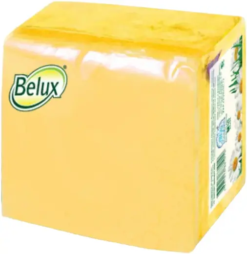 Belux салфетки бумажные (75 салфеток в пачке) желтые