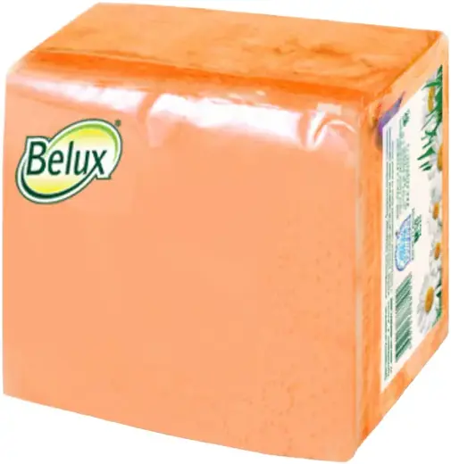 Belux салфетки бумажные (75 салфеток в пачке) персиковые
