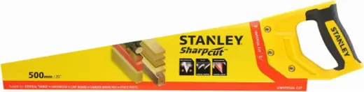 Stanley Sharpcut ножовка универсальная (500 мм) 7 зубьев 612 мм