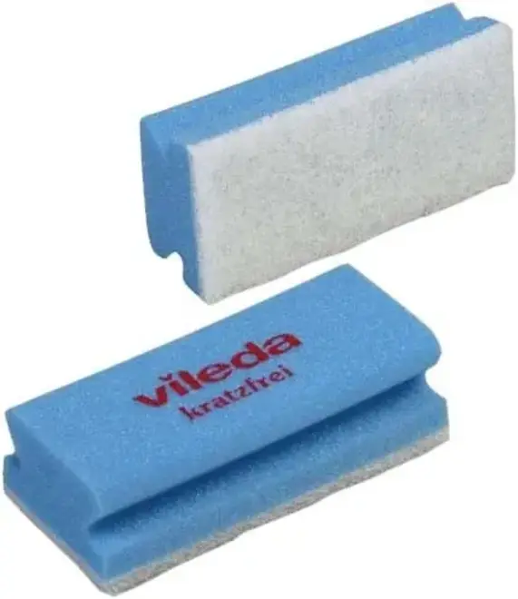 Vileda Professional губки для посуды мягкие (набор 10 губок) голубые (губки), белый (абразив)