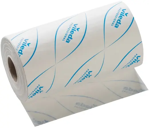 Vileda Professional Micron Solo салфетки в рулоне одноразовые (180 салфеток) белые, синие