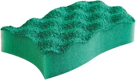 Vileda Pur Active губка для посуды профильная (набор 10 губок) зеленые