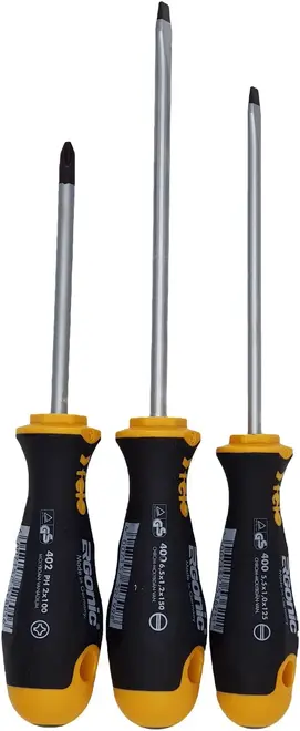 Felo Ergonic набор отверток (3 предметов) SL, PH прямая 5.5, 6.5 (плоский шлиц), 2 (крестовой шлиц)
