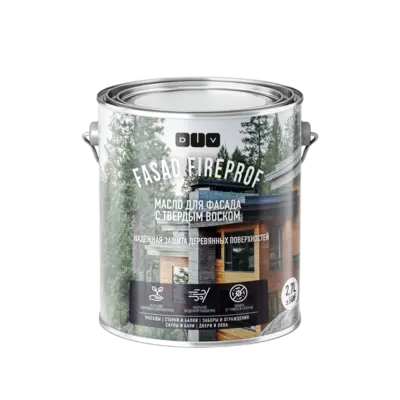 DIV Fasad Fireprof масло для фасада с твердым воском (5 л) бук дымчатый BL-0059