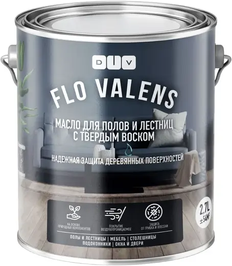 DIV Flo Valens масло для полов и лестниц с твердым воском (2.7 л) BL-0001