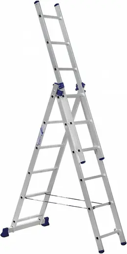 Алюмет H3 лестница алюминиевая универсальная (3.38 м /3 * 6 ст)