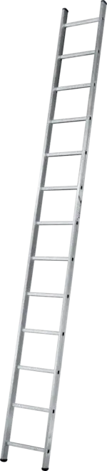 Алюмет H1 лестница алюминиевая односекционная приставная (3.65 м /13 ст)