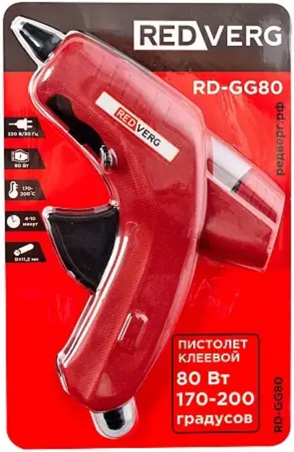 Redverg RD-GG80 пистолет клеевой (80 Вт) RD-GG80