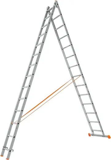 Эйфель Гранит лестница раскладная двухсекционная (7.1 м /2 * 14 ст)