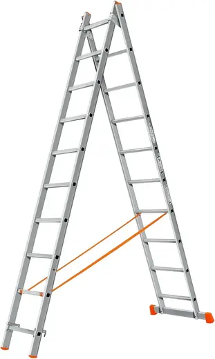 Эйфель Гранит лестница раскладная двухсекционная (4.86 м /2 * 10 ст)