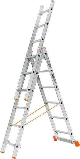 Эйфель Гранит лестница раскладная трехсекционная (3.46 м /3 * 6 ст)