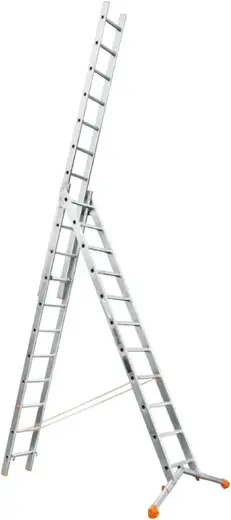 Эйфель Ювелир лестница раскладная трехсекционная (7.72 м /3 * 11 ст)