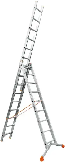 Эйфель Ювелир лестница раскладная трехсекционная (6.04 м /3 * 9 ст)