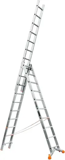 Эйфель Ювелир лестница раскладная трехсекционная (6.88 м /3 * 10 ст)