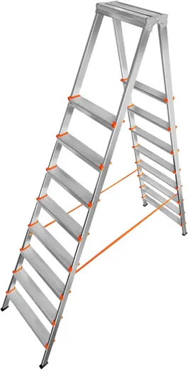 Эйфель Мастер 80 лестница-стремянка двусторонняя (2.56 м /2 * 8 ст)
