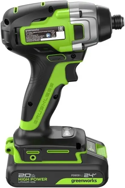 Greenworks GD24ID3 винтоверт ударный аккумуляторный (24 В без АКБ) №3802807