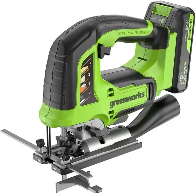 Greenworks GD24JS лобзик аккумуляторный (24 В, 0-3000 ход/мин) №3601407