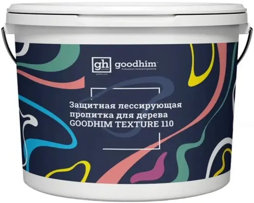 Goodhim Texture 110 защитная лессирующая пропитка для дерева (10 л) бесцветная