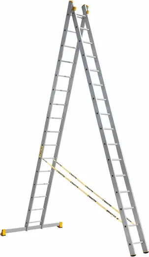 Алюмет P2 лестница алюминиевая приставная универсальная (8.29 м /2 * 16 ст)