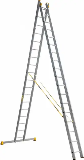 Алюмет P2 лестница алюминиевая приставная универсальная (9.41 м /2 * 18 ст)