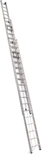 Алюмет SR3 лестница алюминиевая приставная с канатной тягой (14.68 м /3 * 20 ст)