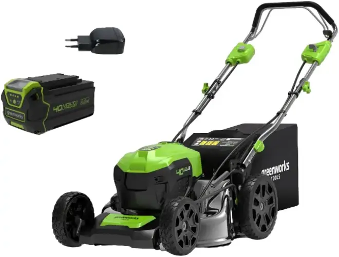 Greenworks GD40LM46SPK4 газонокосилка аккумуляторная самоходная (55 л) №2506807UB