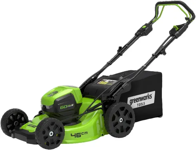 Greenworks GD60LM46SPK4 газонокосилка аккумуляторная (60 л) №2502907UB