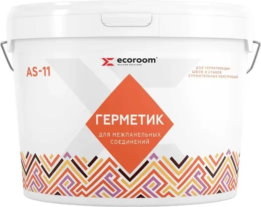 Ecoroom AS11 герметик акриловый для межпанельных швов (7 кг)