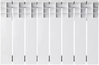 Oasis радиатор биметаллический 350/80 8 секций белый