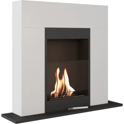 Kratki Whiskey 2 биокамин стальной белый